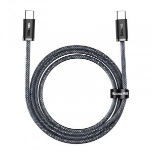 Cablu de date rapid USB-C la USB-C Baseus Dynamic Series, 100W, 2m (gri) CALD000316 - Img 1