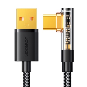 Cablu Incarcare Rapid Unghiular USB-A la USB-C  Joyroom 3A 1.2m S-UC027A6 (Negru)