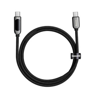 Cablu Incarcare Rapid USB-C la USB-C Baseus Display 100W 1m