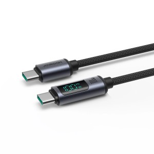 Cablu Incarcare Rapida USB-C 100W 1.2 m Display LED Joyroom S-CC100A16 (Negru)