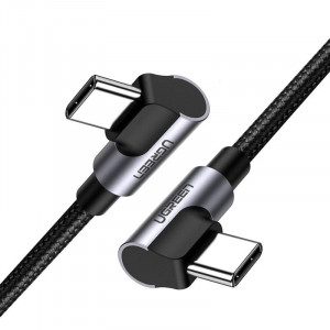 Cablu incarcare rapida unghiular USB-C la USB-C UGREEN US323, PD, 3A 60W