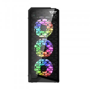 Carcasa computer Darkflash Water Square 5 (negru) - Img 3