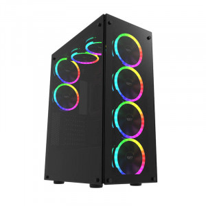 Carcasa pentru computer Darkflash Phantom (neagra) - Img 7