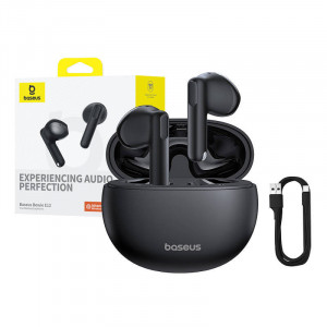 Casti Wireless Bluetooth TWS Baseus Bowie E12 (negru)