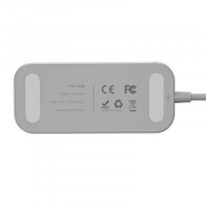 Hub adaptor 7 in 1 Blitzwolf BW-TH5 USB-C, 3X USB, USB-C PD, SD, TF, HDMI - Img 7