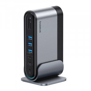 Hub multifunctional Baseus UnionJoy 17 porturi (Gri) B00532304811-00