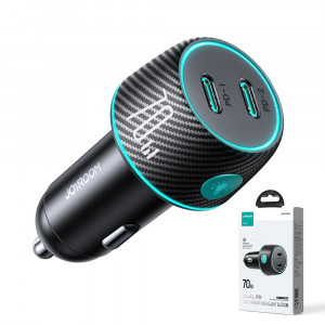 Incarcator Auto Rapid Joyroom CCN02, 2x USB-C PD 70W