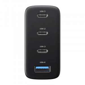 Incarcator de perete Blitzwolf BW-S23, 3x USB-C, USB-A, GaN, 100W (negru) - Img 2