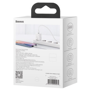 Incarcator Telefon Rapid de Retea Baseus Super Si 1C 30W (Alb) CCSUP-J02