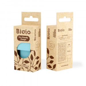 Incarcator USB Bioio 2.4A albastru