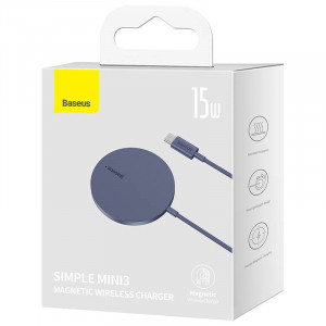 Incarcator wireless magnetic Baseus Simple Mini3 15W (violet)