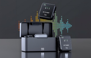 Microfon Wireless Omnidirectional BlitzWolf, BW-SX63, 1000mAh (Negru)