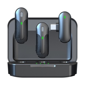 Microfon Wireless Smartphone 2in1 Devia Kintone USB-C (Negru)