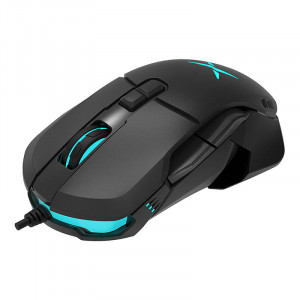 Mouse Gaming cu Fir cu Laturi Inlocuibile Delux M629BU RGB 16000DPI