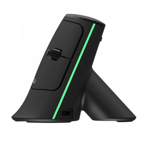 Mouse ergonomic wireless Delux MV6 DB BT+2.4G (negru) - Img 3