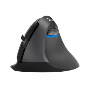 Mouse vertical wireless Delux M618Mini DB BT+2.4G 2400DPI (negru) - Img 3