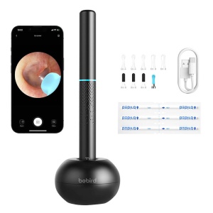 Otoscop cu camera pentru curatare urechi Bebird M9 S (Negru)