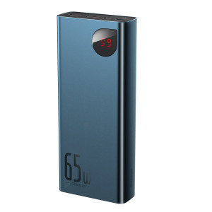 Baterie Externa Powerbank Baseus Adaman Metal 20000mAh PD QC 3.0 65W 2xUSB + USB-C + micro USB (albastru) PPIMDA-D03