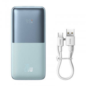 Powerbank Baseus Bipow Pro 10000mAh, 2xUSB, USB-C, 20W (albastru) PPBD040103 - Img 2
