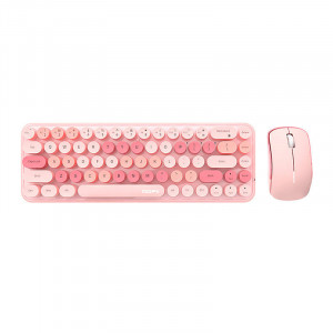Set Tastatura + Mouse Wireless MOFII Bean 2.4G (roz)