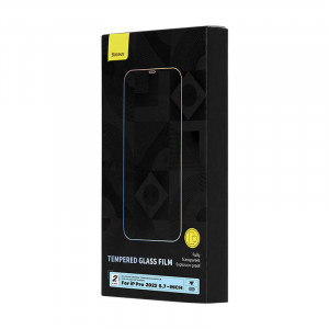 Sticla securizata Baseus Crystal rezistenta la praf 0.3 mm pentru iPhone 14 Pro Max (2 buc) SGBL110302 - Img 5