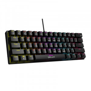Tastatura pentru gaming Deluxe KM36BU iluminare fundal - Img 2
