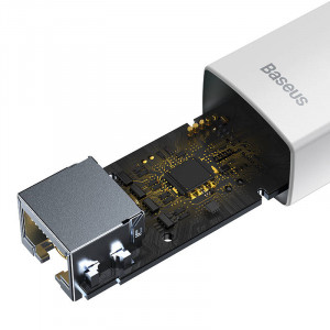 Adaptor de retea Baseus Lite Series USB la RJ45 (alb) WKQX000102 - Img 5