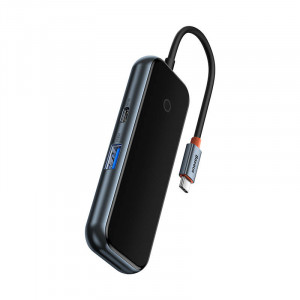 Adaptor Hub Baseus 4in1 USB-C si 4xUSB 3.0 (gri inchis) WKJZ010513 - Img 3