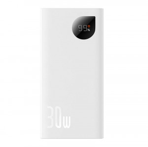 Baterie Externa Powerbank Baseus Adaman2 10000mAh, 2xUSB, USB-C, 30W (Alb) PPAD040002