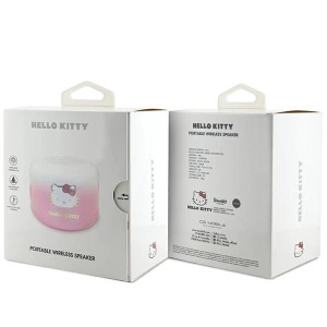 Boxa Portabila Bluetooth Hello Kitty Electroplate Gradient 3W - Roz