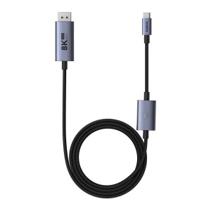 Cablu Adaptor Video USB-C - DisplayPort Baseus 8K 1.5m (negru) B0063370D111-02