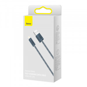 Cablu de date Baseus Dynamic Series USB la Lightning, 2.4A, 1m (gri) CALD000416 - Img 6