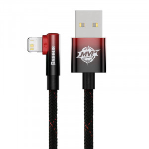 Cablu de date Baseus USB la Lightning MVP 2 20W 1m (negru-rosu) CAVP000020 - Img 5