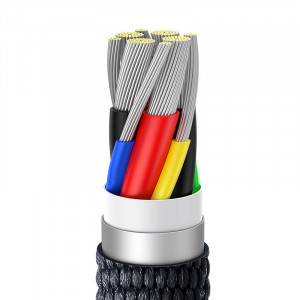 Cablu Incarcare rapida BASEUS Crystal Shine USB-C la USB-C 100W 480Mbps 2m (negru) CAJY000701