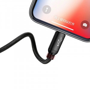 Cablu Incarcare Rapid USB BASEUS 3in1 USB-C / Lightning / Micro 3A 1.2m - Negru CAMLT-BSY01