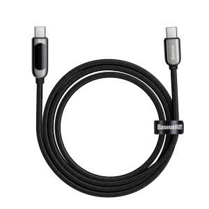 Cablu Incarcare Rapid USB-C la USB-C Baseus Display, 100 W, 2m