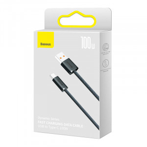 Cablu de date rapid USB la USB-C Baseus Dynamic Series, 100W, 2 m (negru) CALD000716 - Img 4