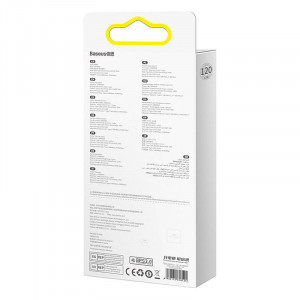 Cablu de date USB 3in1 Baseus Flash II, USB-C + micro USB + Lightning, 66W, 1.2 m (Violet) CASS040005 - Img 5