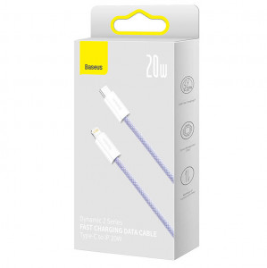 Cablu de date USB-C la Lightning Baseus Dynamic 2, 20W, 1m (violet) CALD040205 - Img 4