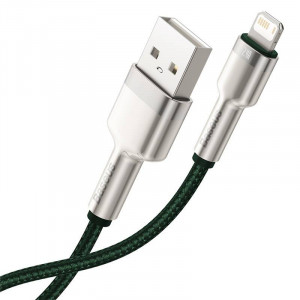 Cablu de date USB la Lightning Baseus Cafule, 2.4A, 1m (verde) CALJK-A06 - Img 4