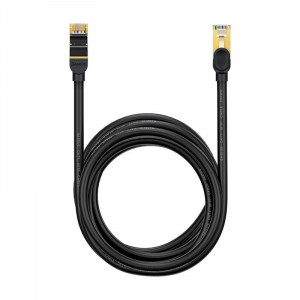 Cablu de retea Baseus Ethernet RJ45, 10 Gbps, 8m (negru) WKJS010601 - Img 1