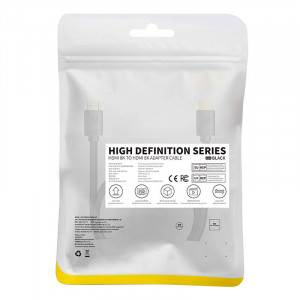 Cablu HDMI la HDMI Baseus High Definition 0.5m, 8K (negru) WKGQ040001 - Img 5