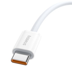 Cablu Incarcare Rapid Baseus Superior 2 100W USB-C la USB-C (Alb)