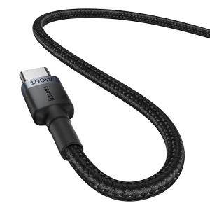 Cablu Incarcare Rapida USB-C la USB-C Baseus Cafule 100W 2buc (Rosu/Negru + Negru/Gri) 2buc