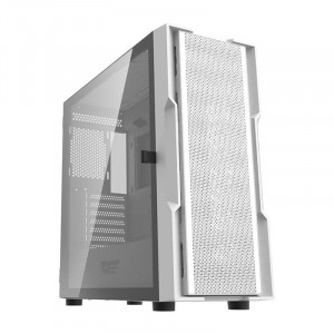 Carcasa computer Darkflash DK431 + 4 ventilatoare (alb) - Img 2