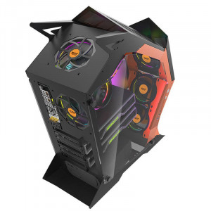 Carcasa computer Darkflash K1 (negru/portocaliu) - Img 14