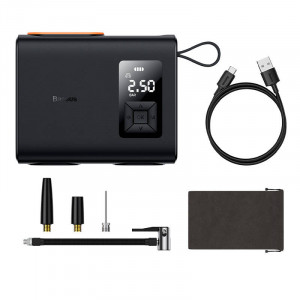 Compresor portabil Baseus Mega EnergyPump Series, 2 cilindri 6000 mAh cu lanterna CRNL060001 - Img 10