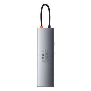 Hub 11 in 1 Baseus Metal Gleam Series, USB-C la 3x USB 3.0 + 2x HDMI + USB-C PD + Ethernet RJ45 + microSD/SD + VGA + AUX CAHUB-CT0G - Img 4