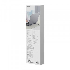Hub 12in1 Baseus EliteJoy Gen2 seria USB-C pana la 2xHDMI+ 3xUSB 3.0+ PD+ DP+ SD/TF+ RJ45+Tip-C+ 3.5mm (gri inchis) WKSX030213 - Img 8