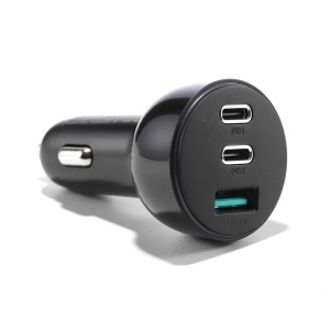 Incarcator Auto Rapid Joyroom JR-CL26 1x USB + 2x USB-C 70W (Negru)